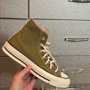 Converse Olive Green High-Top Sneakers